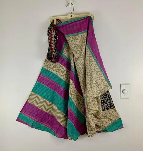 Reversible Maxi Wrap Skirt BINW203