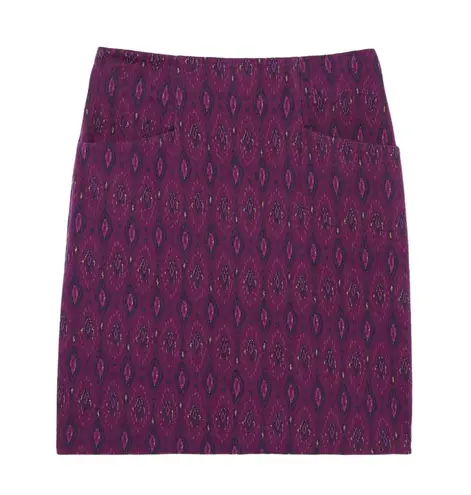 Fat Face Jennie Ikat Purple Patterned Mini Skirt 10