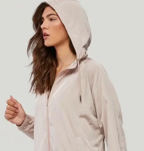 SOIA & KYO NWT Oaklynn Windbreaker Rain Jacket Blush Wind Breaker Size Small/Med