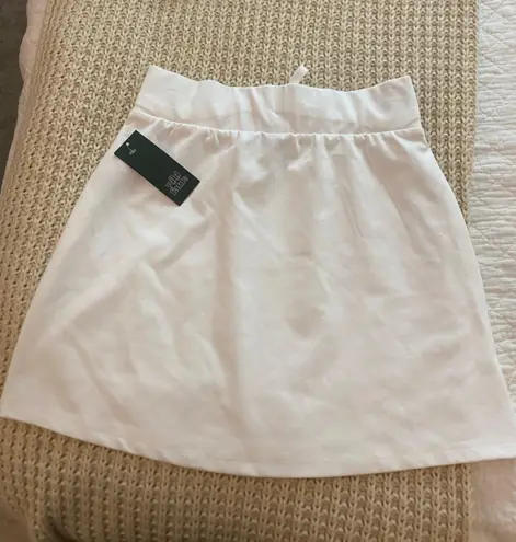 Wild Fable White Cotton Tennis Skirt