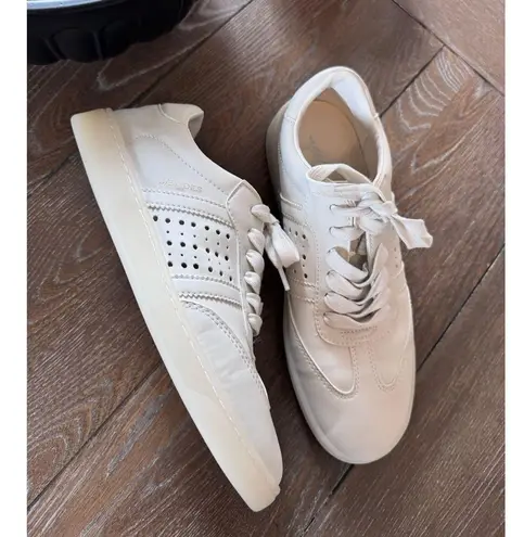 JSlides Hattie Perforated Low Top Sneaker In OffWhite Size 8 White