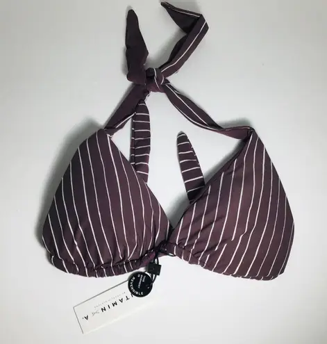 Vitamin A Reversible Bikini Top Talia Cigar Strip