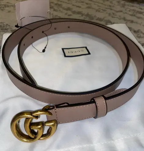 Gucci Leather Belt with Double G Buckle Size 95