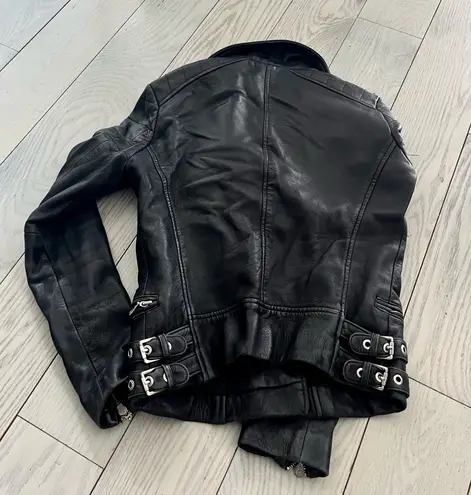 DOMA Black Biker Leather Jacket