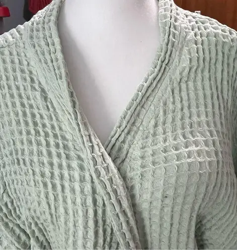Bathen Mint Green Waffle Cotton Robe o/s Size undefined