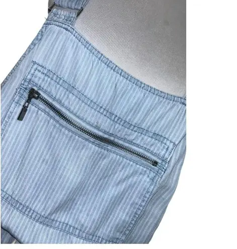 Lovestitch pinstripe short overalls L