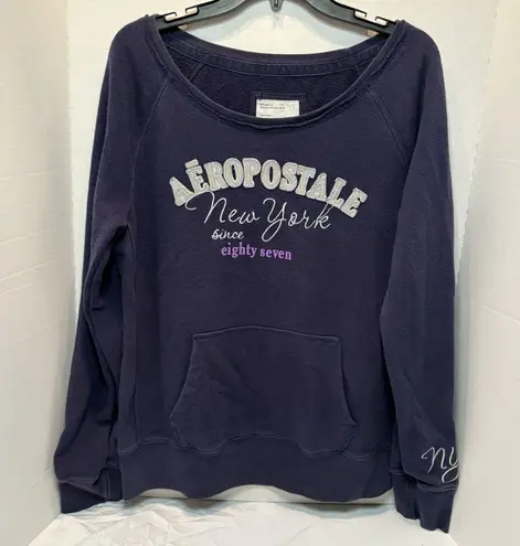 Y2K Aeropostale Women’s Sweatshirt Size XL Blue