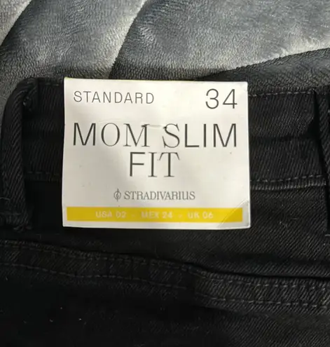 Stradivarius Black Mom Jeans