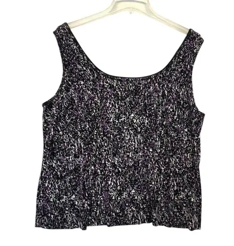 Alex Evenings Black Tank Top Scoop Neckline Women’s XL