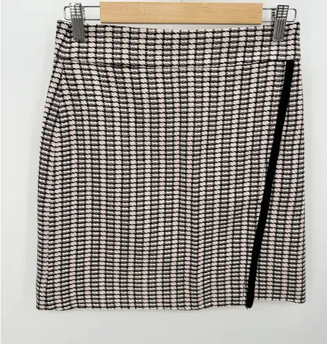 J. Crew Factory Plaid Pink Tweed Mini Skirt Womens Size 0 Academia Preppy