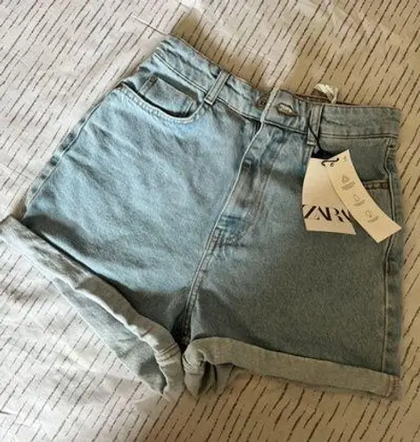 ZARA High Waisted Mom Shorts