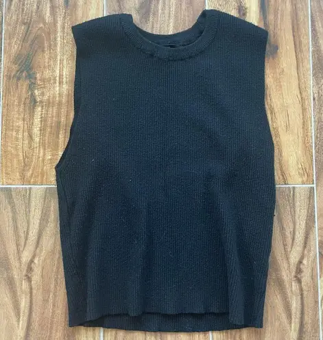 Forever 21 Cropped Sweater-Knit Tank Top Size L