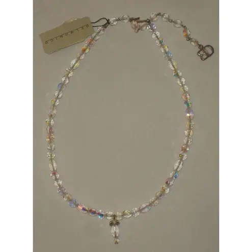 DELMONICO Aurora Borealis Crystal Rhinestone Silver