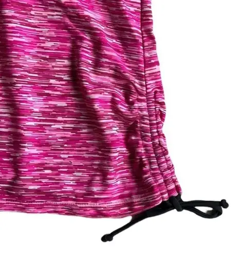 Free Country Melange De Mar Hip Adjustable Side Tankini Top Pink/Dark Gray