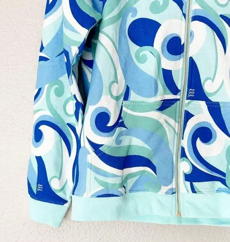 Hill House  Allie Zip Up Ocean Kaleidoscope Hoodie