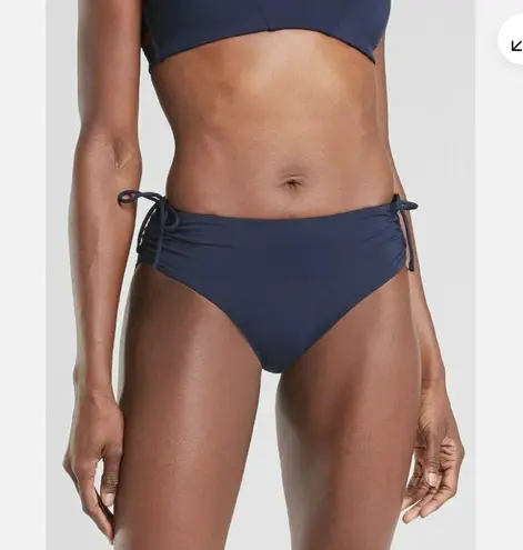 Athleta Cinch Full Bottom Navy Swimsuit bikini bottoms size Medium