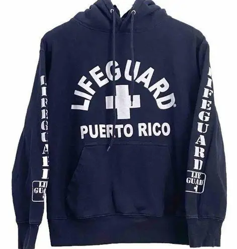 Lifeguard Puerto Rico Navy Pullover Hoodie Size S