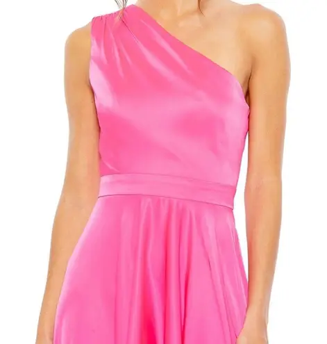 Mac Duggal Ieena for One Shoulder High Low A Line Gown