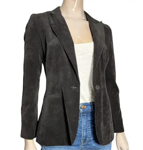 Norma Kamali Women’s Size 8 Black Corduroy Career Blazer Jacket