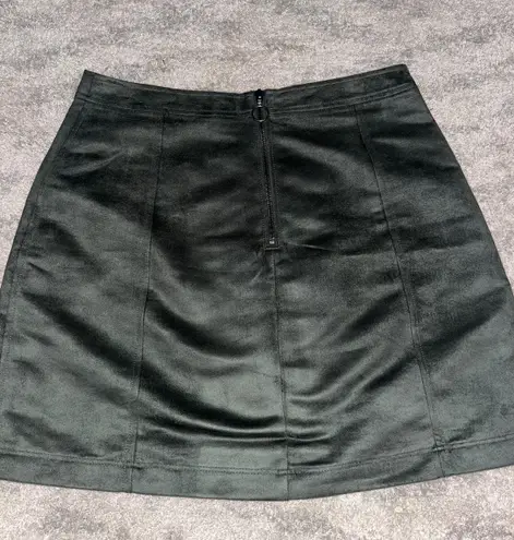 Old Navy Army Green Velvet Mini Skirt