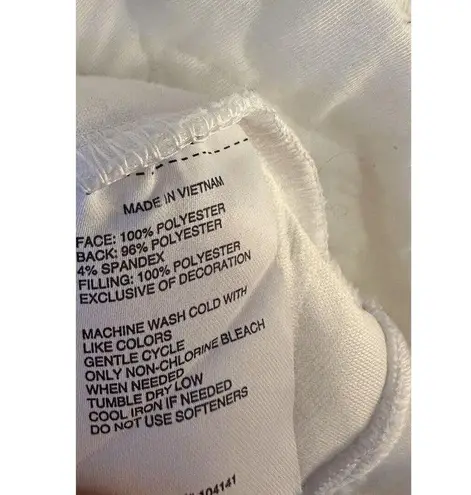 DICK'S Sporting Goods DSG Women's Small Hooded Full Zip Sweatshirt White Quilted