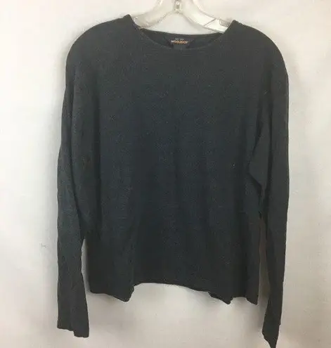 Woolrich  Gray Ruby Long Sleeve Cotton Tee Shirt XL