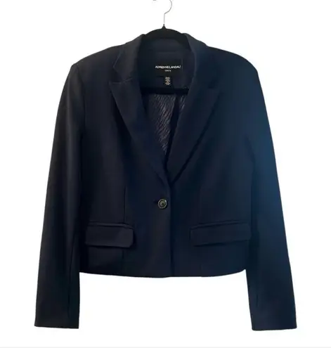 2 PC Adrienne Landau Onyx Women's Crop Blazer AND Onyx Pencil Slacks NWT Blue