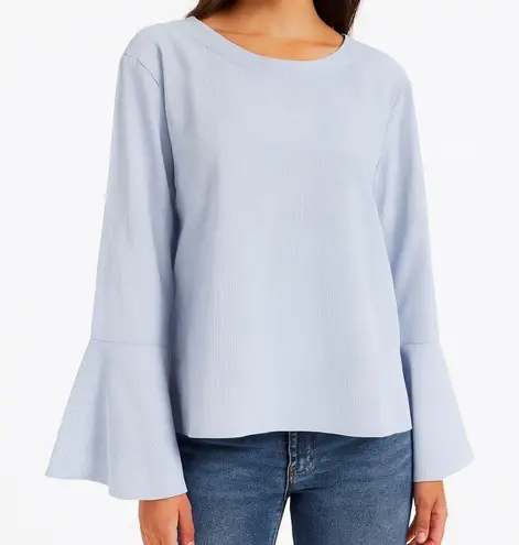 Unique 21 Light Blue Long Sleeve Top Size 22 NWT