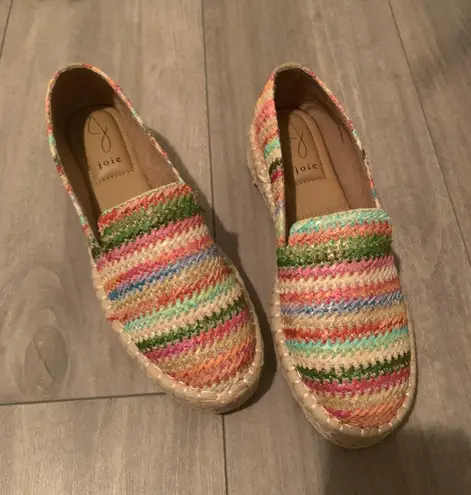 Joie Cara Multicored Raffia Espadrilles - Image 1