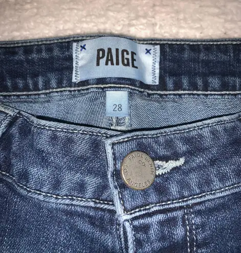 Paige Jimmy Jimmy Crop Jeans Size 28 Like New