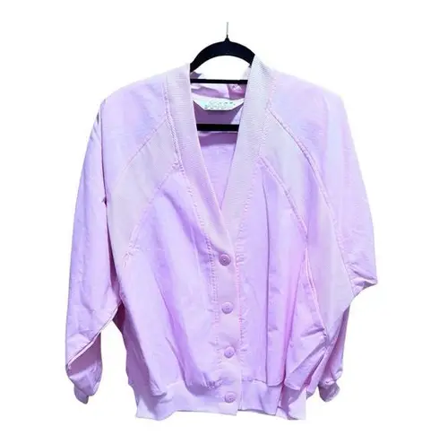 Vintage 80’s Pastel Pink Lightweight Ladie Buttoned Jacket Size 18 MTX NWT