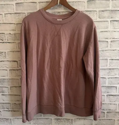 Stars Above Women’s athleisure blush pink crew neck pullover XL