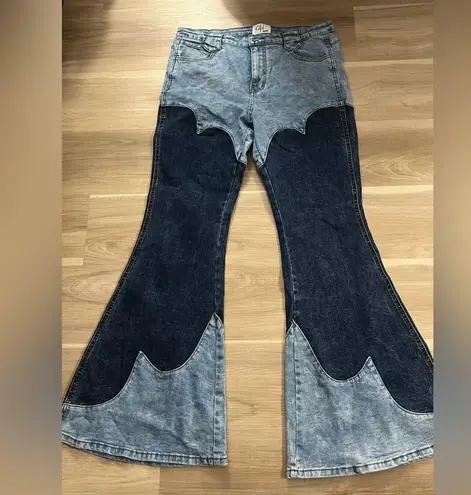 Oh Blue High Noon Western Jeans with Two