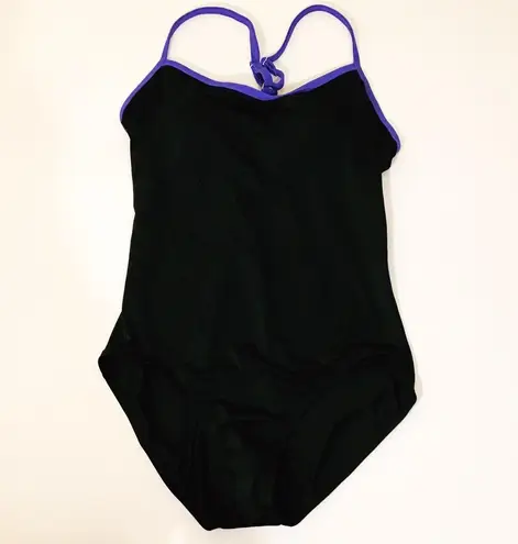 Jag One Piece Bathing Suit Black Blue 12