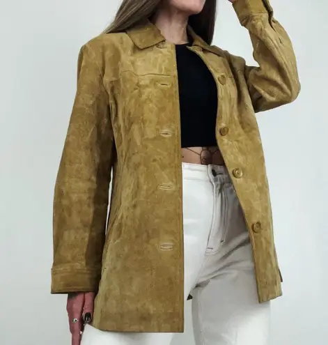 Vintage Genuine Suede Button