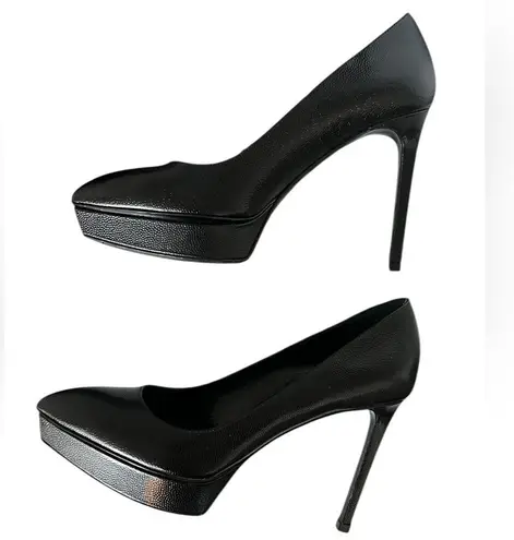 Saint Laurent Black Stiletto Heels Sleek Design