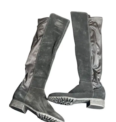 Blondo Womens Waterproof Tall Black Suede Boots Size 7M