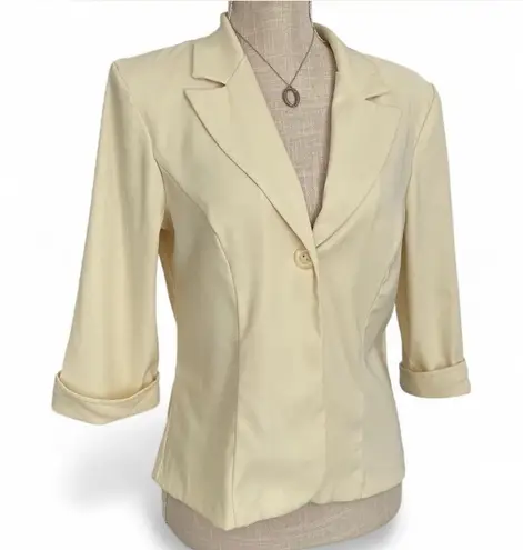 Jodi Kristopher Butter Yellow 🧈 Vintage 90s blazer