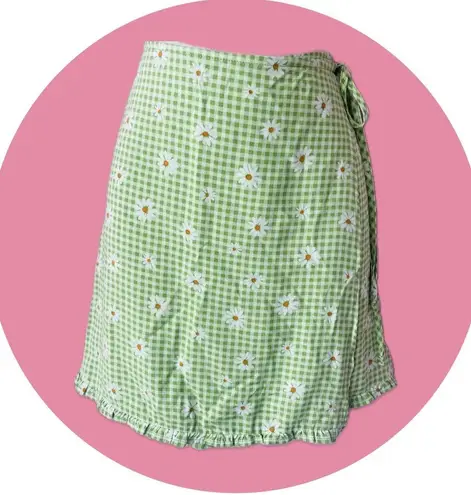 Daisy Green  Print mini Skirt