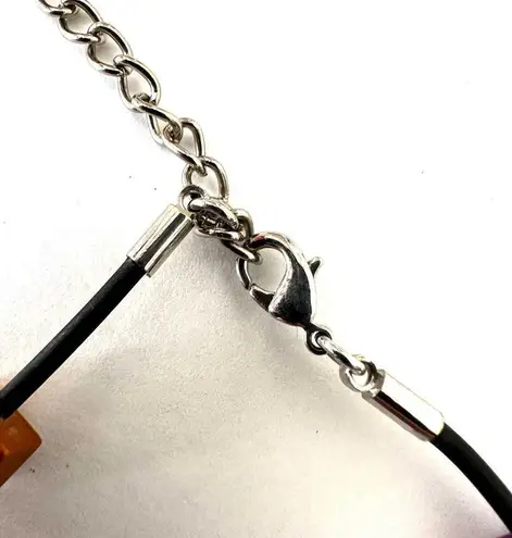 Colorful cubed necklace on cord