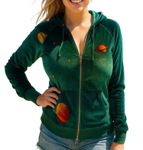 Aviator Nation velvet celestial hoodie NWT oversized could accommodate larger - Image 1