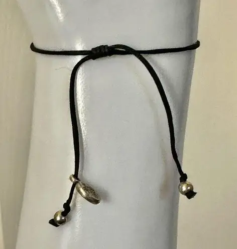 my saint my hero grey and silver adjustable bracelet Black