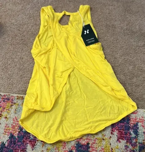 Halara NWT  yellow tank top small