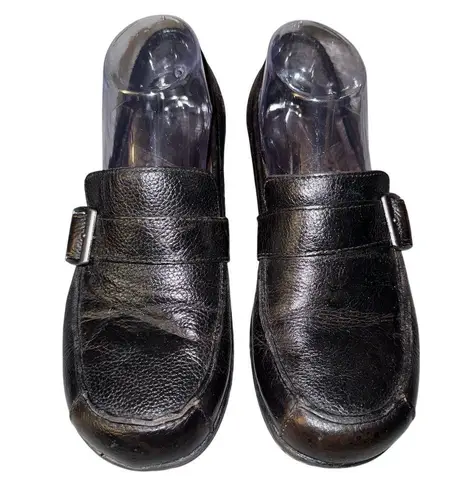 BOC Born Women's Brown Black Leather Loafers Size 8M Slip