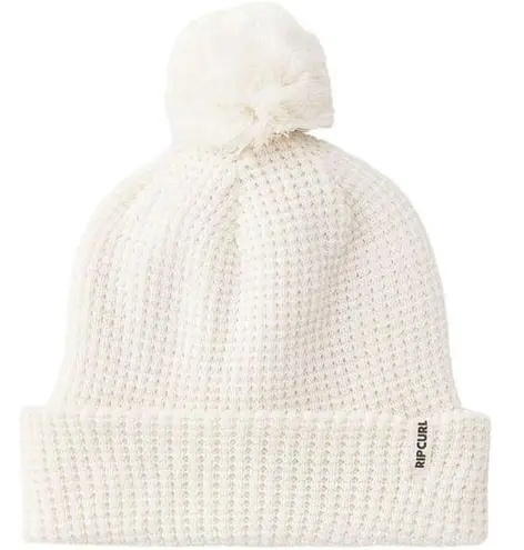 Rip Curl  Anoeta Regular Pom Pom Womens Beanieoff white NWT