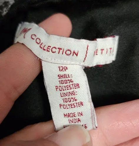 JM Collection reptile chiffon bias cut midi skirt size 12p