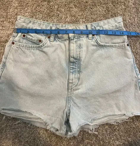 ZARA high waist Denim cut off jeans shorts