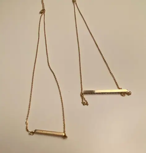 The Bar Set of 2 necklaces