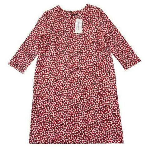 NWT marimekko Syvanne Pikku Vikuri in Red White Floral Jersey Tunic Dress S