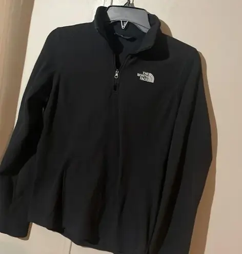 The North Face Black 1/4 Zip Up Pull Over